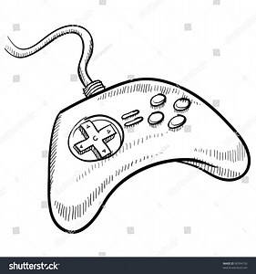 Doodle Style Video Game Controller Vector Stock Vector (Royalty Free) 90394150 | Shutterstock