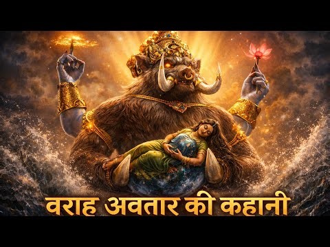 🔱 वराह अवतार की महागाथा | जब भगवान विष्णु ने पृथ्वी को बचाया | Hindu Mythology