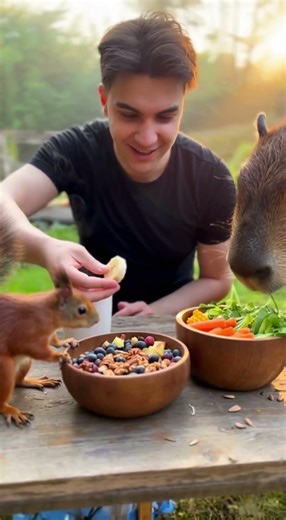 KAHVALTIDA SİNCAP VE KAPİBARA İLE KAPIŞTIM! 🐿️🐹 (AÇ KALDIM)