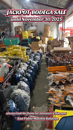 Jackpot Bodega Sale🤩 Until November 30, 2025 for inquiries & order message our page or call 09954601176 for faster transaction #ToolsDepot #BODEGASALE #MALOLOSBULACAN #LowestPriceGuaranteed #legitseller | TOOLS DEPOT