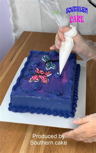 44K views · 166 reactions | Birthday cake Produced by Southern cake #cake #handmade #cakeart #birthdaycake #cakedecoration | Southern Cake Bakery | Facebook