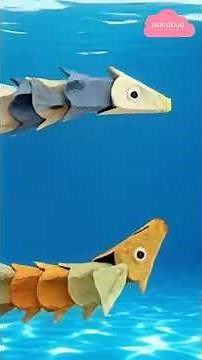 How to Make a Fish with Egg Carton 🐟 Easy Recycling Paper Craft Tutorial #DIY