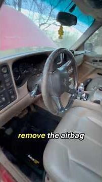 How to remove the steering wheel airbag on a gmt 800 #truck #tips #chevrolet