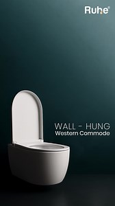 Upgrade your bathroom with our premium Wall-Hung Western Commode — space-saving, stylish, and engineered for long-lasting comfort. Perfect blend of modern design & everyday convenience. | Ruhe | Facebook
