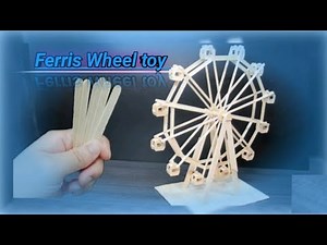 DIY Ferris wheel 🎡 // science easy toy 🤔 // home made // popsicle sticks // automatic control