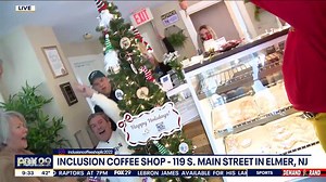 Bob Lights The Tree At The Inclusion Coffee Shop