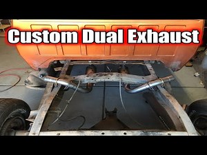Custom True Dual Exhaust System Build - Part 1 - Mufflers Back | Dodge D100 Hot Rod Shop Truck