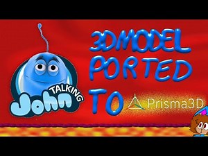 Talking John bacteria 3D model for Prisma 3D (read description)