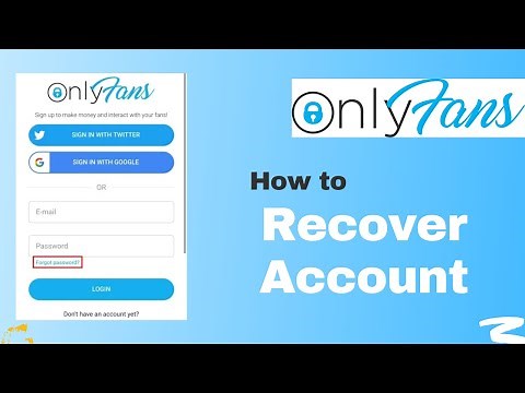 How to Recover Only Fans Account | Reset Password