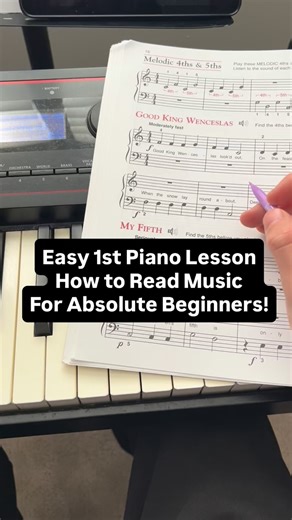 Easy 1st piano lesson for absolute beginners on how to read sheet music! In this online piano lesson I show you step by step how to read music for both hands together on the piano in a simple easy way. Practicing reading music takes time as it is a language so starting slow and simply allows you to digest and process the information you are learning. Practicing everyday and using a metronome is going to help you learn to work on timing and hand independence as well as rhythm. Comment read music 