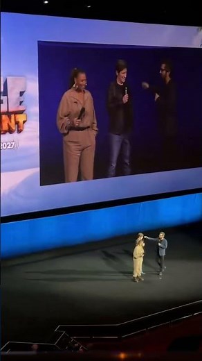 Ray Romano, Dennis Leary and Queen Latifah on the CinemaCon stage for Ice Age: Boiling Point!