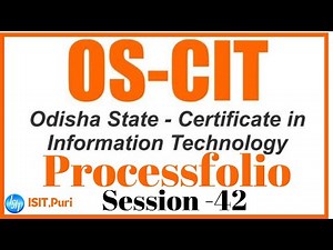 Session 42 | Process Folio|2024 New Syllabus| OS-CIT