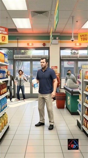 Michael Ki Milk Delivery Ban Gayi Police Chase 💀🥛 #gta #shorts #franklin #michael