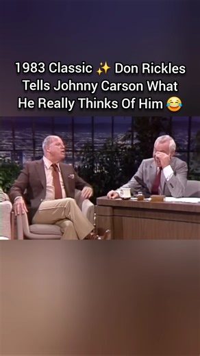 1983 Classic ✨️ Don Rickles Tells Johnny Carson What He Really Thinks Of Him 😂