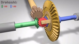 汽车就是这样变速的，3D动画演示差动齿轮的工作原理