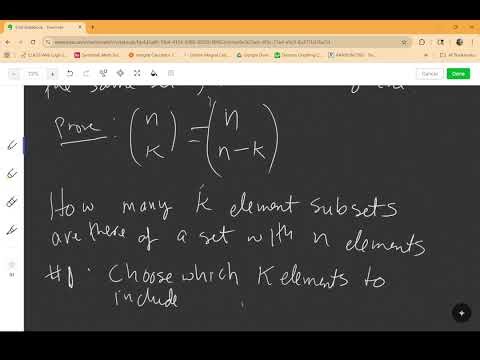MTH 8 What is a Combinatorial Proof?