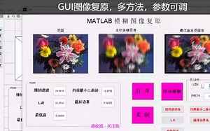 MATLAB图像复原系统GUI设计多方法[界面GUI]