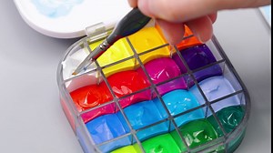 Transon Paint Saver Storage Palette Box 16well Portable Airtight Black