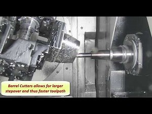 5 Axis Simultaneous Cycle and Barrel Cutters | EDGECAM 2020.0