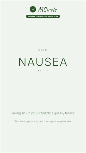 Learn English: What is Nausea? | Vocabulary Shorts