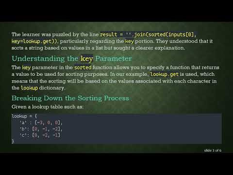 Understanding the key Parameter in Python's sorted Method: Using a List for Custom Sorting