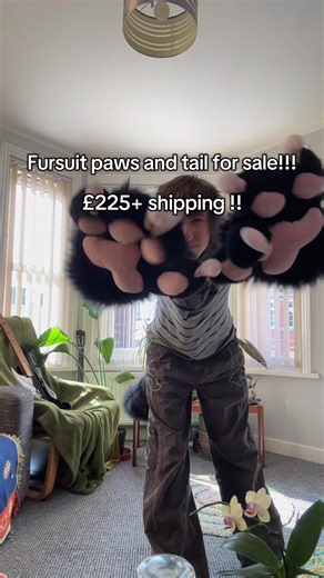 Star fursuit tail and paws!!! £225!!! #furry #fursuit #fursuitforsale #furrytiktok #fursuitmaker