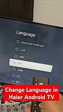 How to Change Language in Haier Android TV? | Step-by-Step