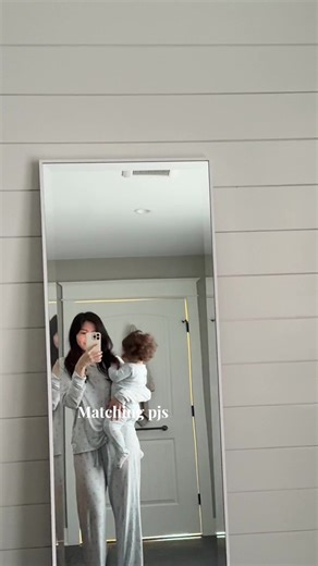 mornings like this 🤍 #momsoftiktok #momlife #matchingoutfits #girlmom #cozymorning