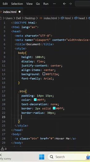 Neon Glowing Button Hover Effect using HTML & CSS