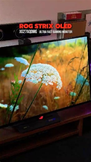 Monitor ASUS ROG Strix OLED XG27AQDMG 27” QHD • 240Hz • 0.03ms #oledmonitor #desksetup #gamingsetup