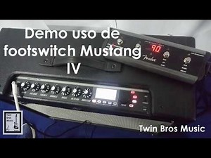 Breve Demo del uso de footswitch del Mustang IV de Fender