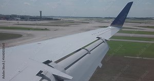 Embraer EMB-145XR Double Slotted Fowler Flaps Landing Stock ビデオ