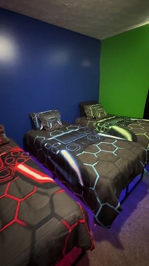 Cant forget about the boys 🎮 #gamerroom #roomdecor #fypシ #viral | Game Room Ideas
