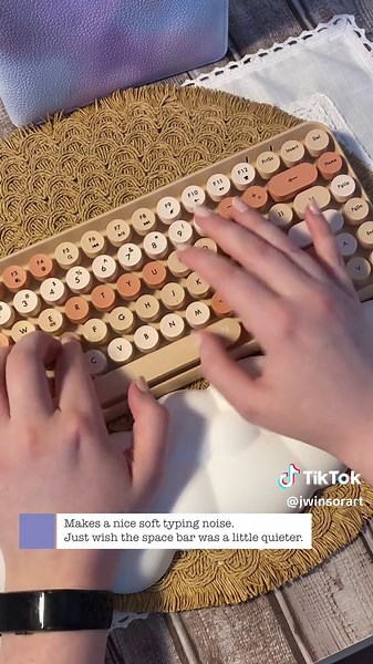 Part two! Keyboard edition. I got this Ajazz 308i keyboard in the Milk Tea color way because I just couldn't pass up how adorable it is. Love the soft typing sound and will be using it with my iPad for some journaling, (I'm not a hardcore gamer in case you were wondering. Although I do love cozy games!) I didn't have any issues connecting or phantom typing or anything like that. Just an adorable functional keyboard. I've been seeing TEMU everywhere so I wanted to see for myself if they had good