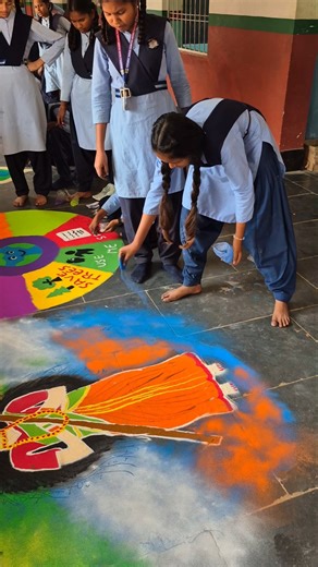 🇮🇳 Rangoli Competition 2025 🇮🇳 #republicday #indepdenceday #deshbhakti #shorts