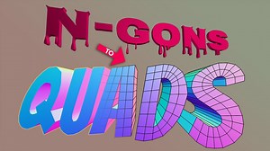 5 minutes of N-Gons to Quads tips | BlenderNation Bazaar