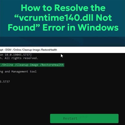 How to Resolve the “vcruntime140.dll Not Found” Error in Windows #vcruntime #vcruntime140.dll