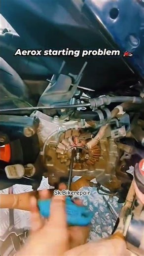 yamaha Aerox Starting problem Solved #works #automobile #viral #yamaha #tranding