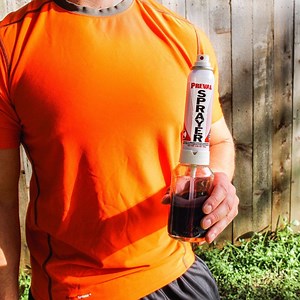 74K views · 13 reactions | Spraying thick paints with the Preval Sprayer is easy. Here we're using #ChalkPaint.  First pour #paint into the jar. Thin with a splash of water until it's the consistency of heavy whipping cream.  Remove the dip tube strainer. Attach the spray can & spray!  | Preval | Facebook