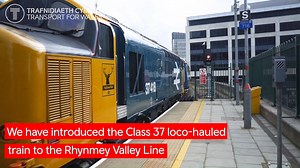 29 reactions | Transport for Wales were pleased to introduce a familiar old friend to their network last week, with the re-introduction of the loco-hauled Class 37 train. The Class 37 train which was last used on the network in 2005, has been brought in to provide extra capacity on the Rhymney Valley Line, while Transport for Wales await the arrival of additional trains. https://news.tfwrail.wales/news/popular-train-back-with-smiles | Transport for Wales Trafnidiaeth Cymru | Facebook