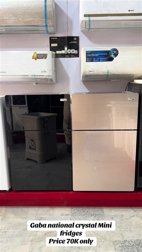 Gaba National Crystal Mini Fridge — Fresh Arrival, ₦70,000