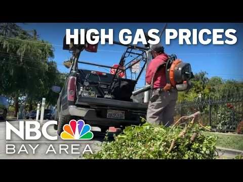 Needing to fill cars and equipment, high gas prices hit landscapers especially hard