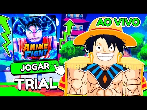 AO VIVO: AJUDANDO TRIAL 17 TORRE 10 FARMANDO NA NOVA ILHA DE ONE PIECE NO ANIME FIGHT SIMULATOR