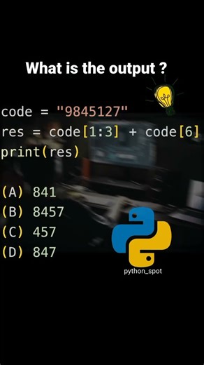 This question might make you a pro Python programmer try your answer #pythonforeverybody #python