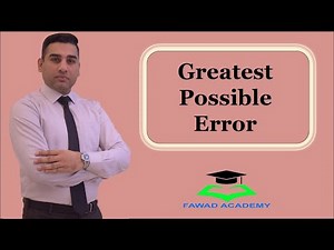 Greatest possible percent error | Algebra1