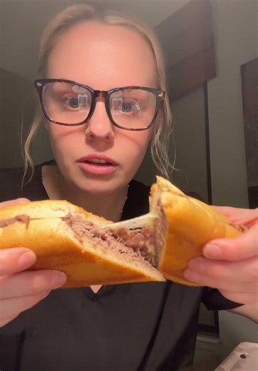 Trying a french dip from Mall Deli in Pitt KS #fyp #work #pittsburg #kansas #frenchdip