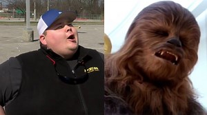 60K views · 390 reactions | Wookies keep calling this man's phone after his friends set up a prank 'Chewbacca roar contest' with his phone number - in Brian Wood KATU's QuickCast. | KATU News | Facebook