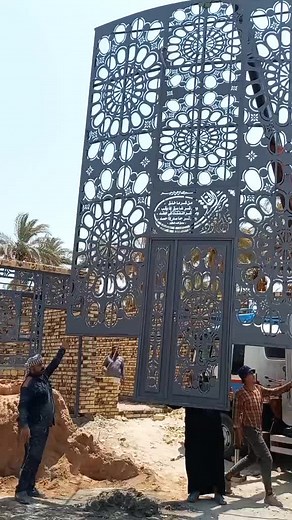 Ornate Metal Gate Installation Process