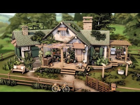 Rustic Garden Cottage 🪴 | The Sims 4 - Speed Build (NO CC)