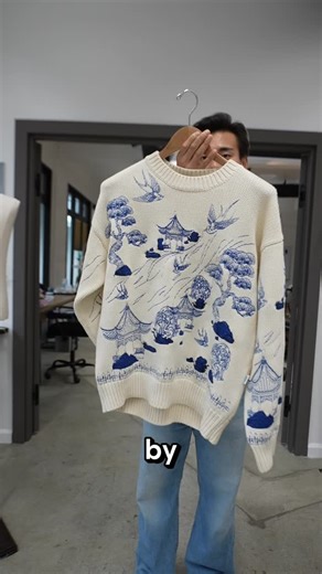YITAI on Instagram: "Here’s a sweater I made — and it was just copied by a fast fashion brand. Here’s what I do to protect myself: First, my brand name and logo are trademarked, so any graphics or designs I create under my brand are legally protected. Second, the hardest part for fast fashion brands to copy is the craftsmanship. My original sweater is made from 100% cotton and features over 700,000 embroidery stitches. The knockoff? It’s polyester — and they didn’t even bother to embroider the b
